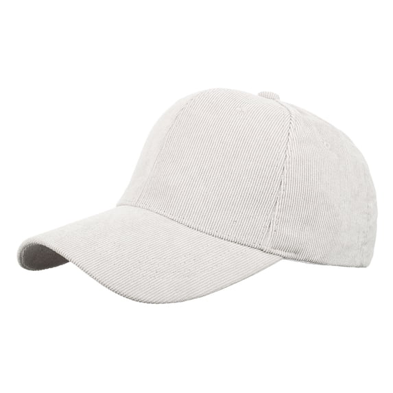 UTSJKR Women Classic Solid Color Corduroy Baseball Cap, Light Warm Comfortable Style, Spring Autumn Outdoor Sunshade Daily Leisure Head Cap Gray