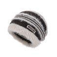 thumbnail image 1 of UTSJKR Women Oversized Knit Wool Turban Earflap Slouchy Hat, Soft Elastic Comfortable Wear, Fashion Versatile Cold Resistant Headwear for Ladies Coffee, 1 of 1