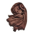 thumbnail image 1 of UTSJKR Women's Cotton Linen Scarves Unisex Warm Soft Long Tassel Shawl Outdoor Fall Winter Women Soft Long Shawl Wrap Coffee, 1 of 3