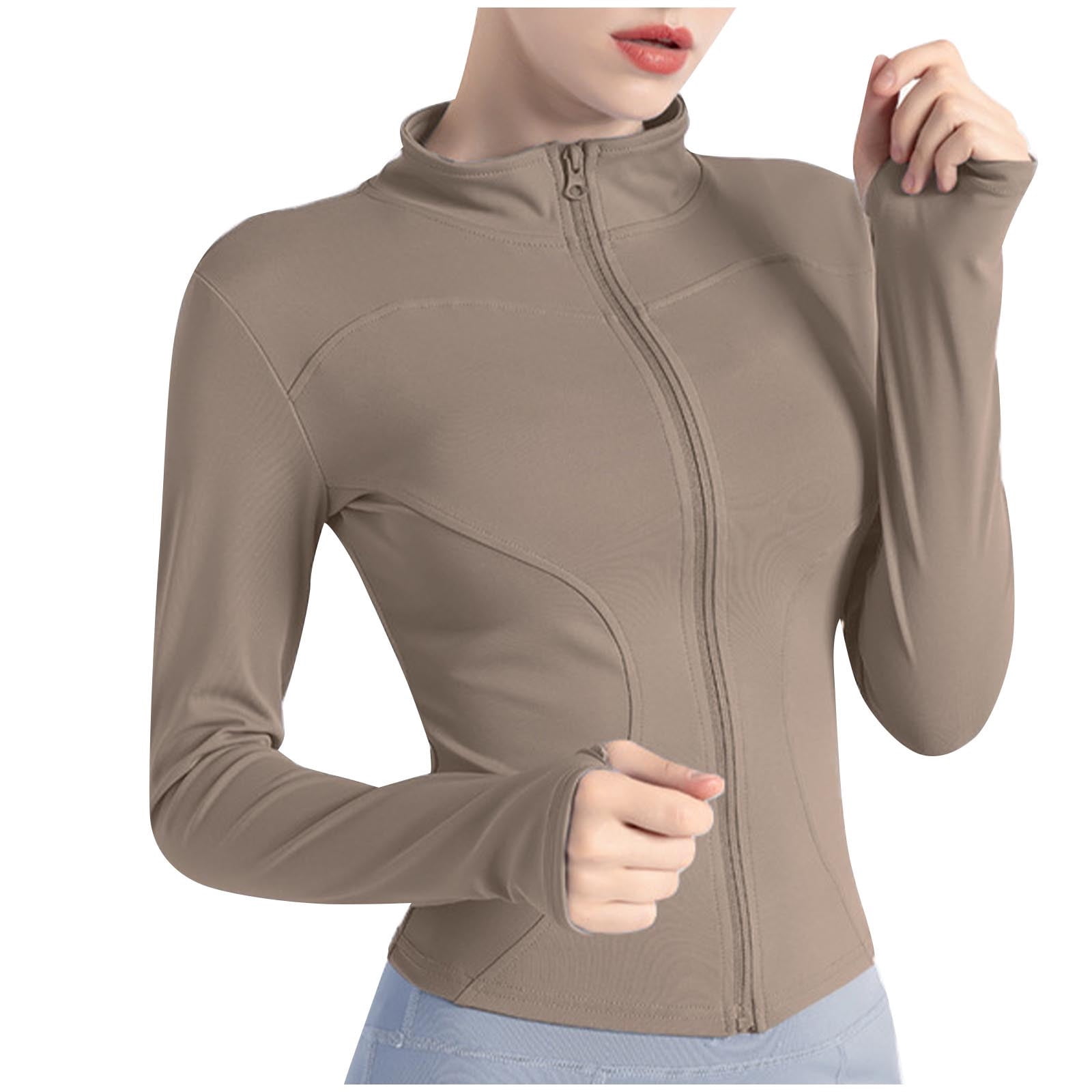 UTSJKR Women's Cropped Lightweight Stretchy Running Track Jackets Deals