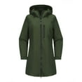 thumbnail image 1 of UTSJKR Women's Lightweight Waterproof Rain Jacket Long Sleeve Hooded Windbreaker Outdoor Coat Zip Up Rainwear Packable Outwear Army Green M, 1 of 8