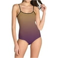 thumbnail image 1 of UTSJKR Women's Slip One Piece Bathing Suit Backless Sport Training Swimwear Gradient Tummy Control Slimming Athletic Swimsuits Khaki 6, 1 of 3
