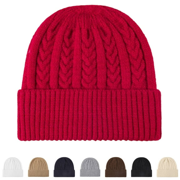 UTSJKR Women’s Wool Beanie Soft Warm Knit Slouchy Retro Cozy Outdoor Street Style Winter Hat Bonnet Caps Accessories Coffee