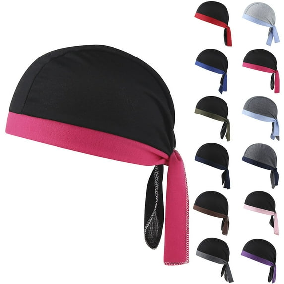 UTSJKR Womens Chemo Headwear Hats Cotton Slouchy Beanie Cap Scarf Long Hair Head Scarf Headwraps Cancer Hats for Men Pink