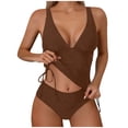 thumbnail image 1 of UTSJKR Womens High Waisted Bathing Suit 2 Piece Sets for Women Skirt, Summer Beach Fashion Full Coverage Swimsuits for Women Coffee XL, 1 of 9