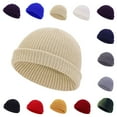 thumbnail image 1 of UTSJKR Womens Knitted Hats Retro Trendy Warm Beanies Fashion Hip Music Hat Casual Running Cycling Snow Ski Beanie Dark Blue, 1 of 2