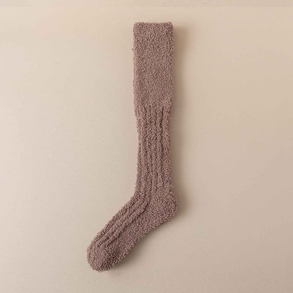 UTSJKR Womens Thick Winter Warm Floor Socks, Cozy Soft Fuzzy Slipper Socks, Comfort Plush Socks for Indoor Home Sleeping Use, 1 Pair