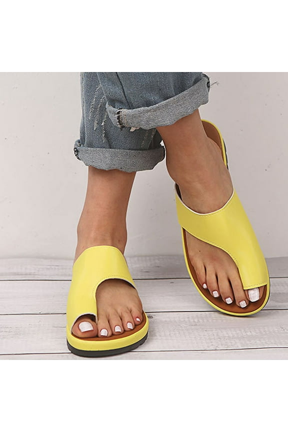 UTTOASFAY Sandals for Women Women Dressy Comfy Platform Casual Shoes Summer Beach Travel Slipper Flip Flops