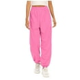 thumbnail image 1 of UTTOASFAY Women Pants Women Sports Pants Trousers Jogging Sweatpants Jogger Pants Pink L, 1 of 7