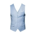 thumbnail image 1 of UTTOASFAY Men Coats Clearance Men'S Autumn Winter formal Bussiness Tuxedo Suit Waistcoat Vest Jacket Top Coat Rollbacks Blue Xxxxl, 1 of 4