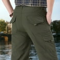 thumbnail image 1 of UTTOASFAY Mens Pants Men'S Summer New Style Outdoor Fast-Drying Breathable Sport Trousers Sports Pant Army Green XL, 1 of 6