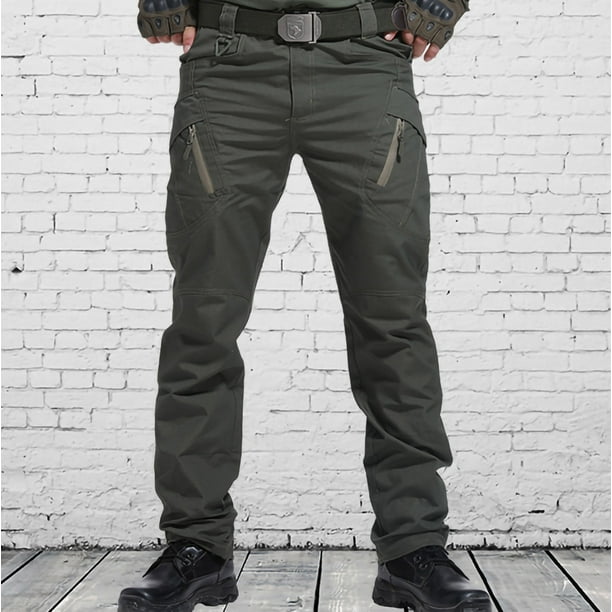 UTTOASFAY Pants for Men Clearance Men'S Pants Multiple Pockets Cargo