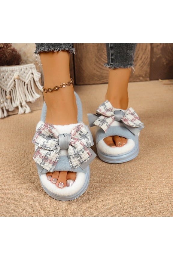 UTTOASFAY Sandals for Women Casual Thick Winter Warm And Comfortable Indoor Household Princess Home Summer Slides