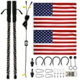 thumbnail image 1 of UTV ATV Universal Thin LED Whip Spiral Chasing RGB Whip Lights 60cm (2FT), 1 of 10