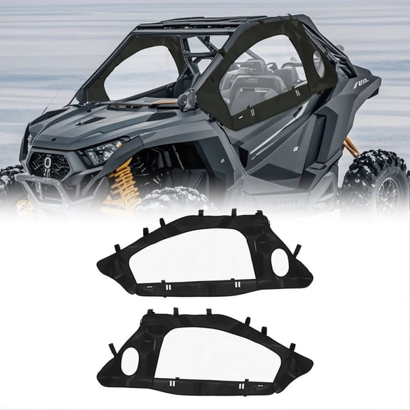 UTV Cab Enclosure Upper Doors Zipper for Polaris RZR PRO XP/Turbo R 2020-2024