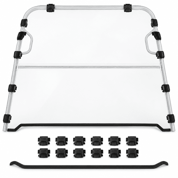 UTV Flip Windshield, Compatible with Kawasaki Mule 3010, 3000