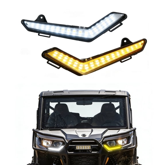 UTV LED Turn Signal Lights Front DRL Turn Signal Light for Gold Wing GL1800 2018-Later, F6B, DCT - Rear Fender Reflector Lamp | Bright LED Daytime Running Lights Off-Road Accessories