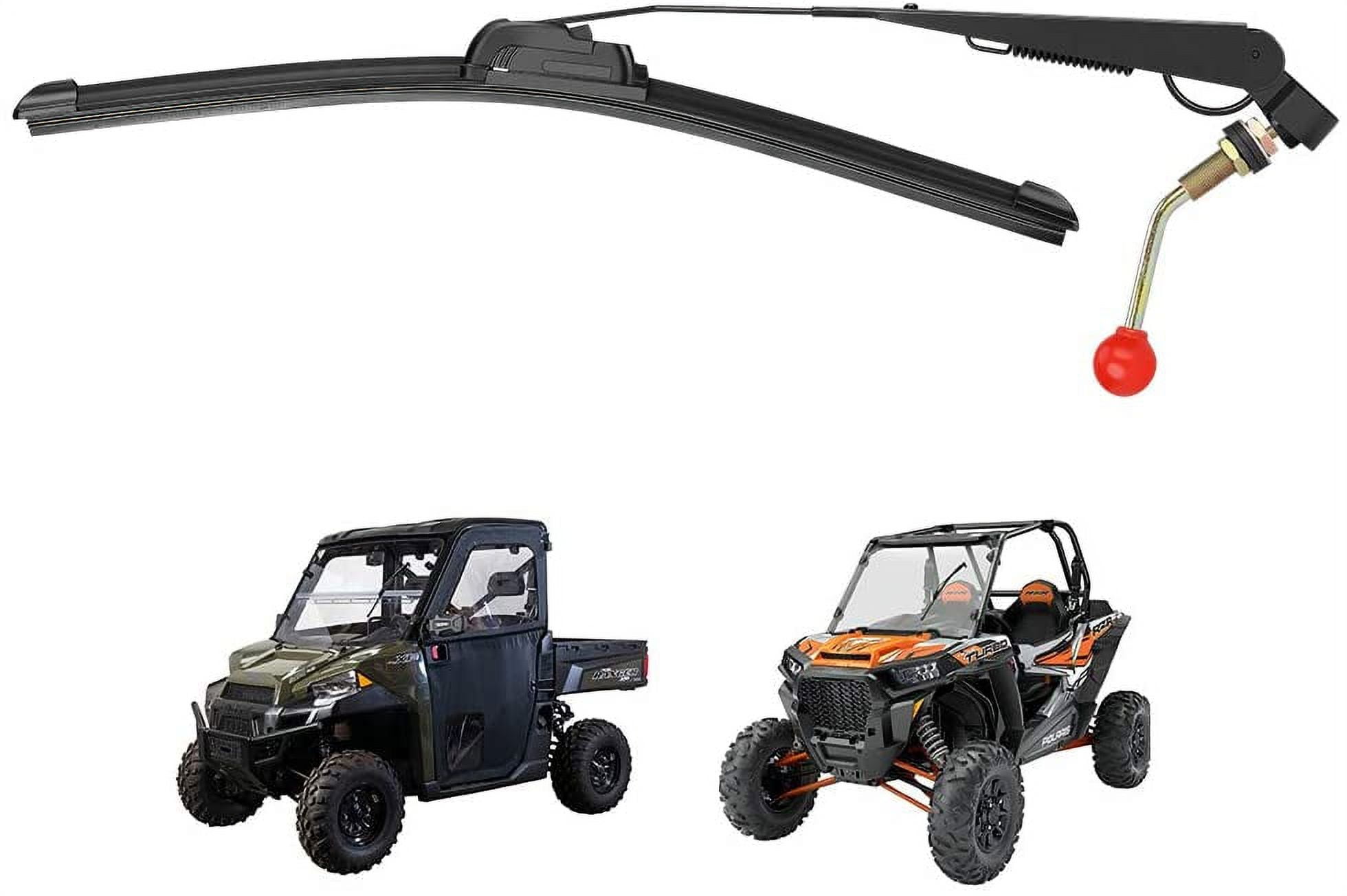 UTV Manual Hand Operated Windshield Wiper for Polaris RZR Ranger General Maverick X3