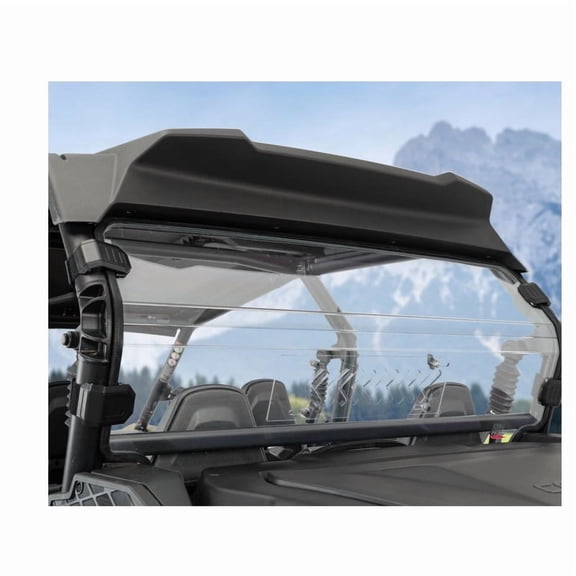 UTV PC Clear Windscreen Window UV Protect 2-IN-1 Vented Transparent Rear Windshield For CFMOTO ZForce 950 4 800 Trail