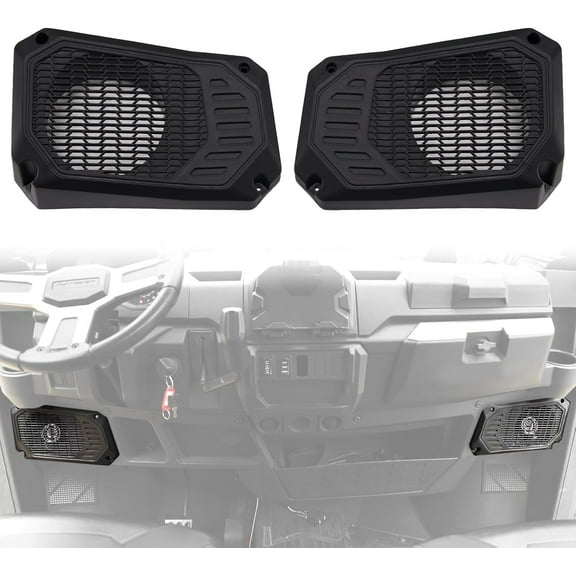 A & UTV PRO Under Dash Speaker Pods for Polaris Ranger XP 1000, Under Dashboard Speaker Enclosures Pods Mounts Holders for Ranger Crew XP 1000 2018-2024 Accessories