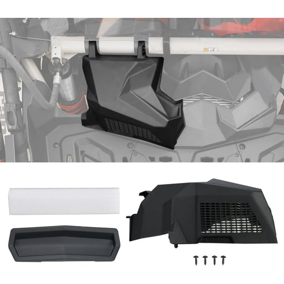 A & UTV PRO Noise Reduction Kit for Can Am Maverick X3 2017-2024 2025, Upgrade Plastic Air Clutch Intake Relocation for Can-Am Maverick X3 MAX Turbo R RR 2017-2024 Accessories