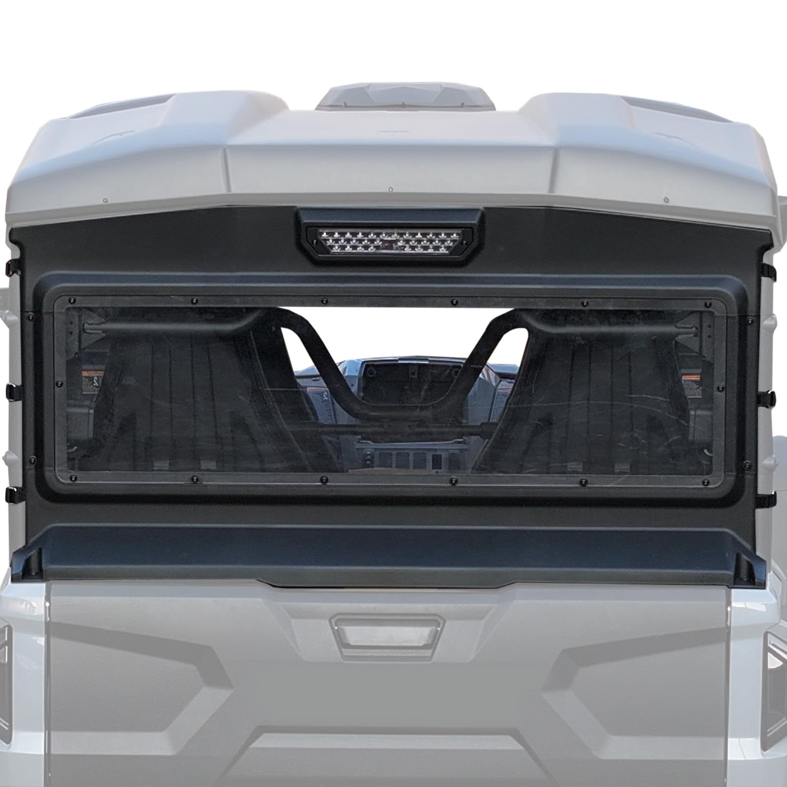 Rmax4 Rear Window A & UTV PRO Rear Back Windshield with Led Work Light for Yamaha ...
