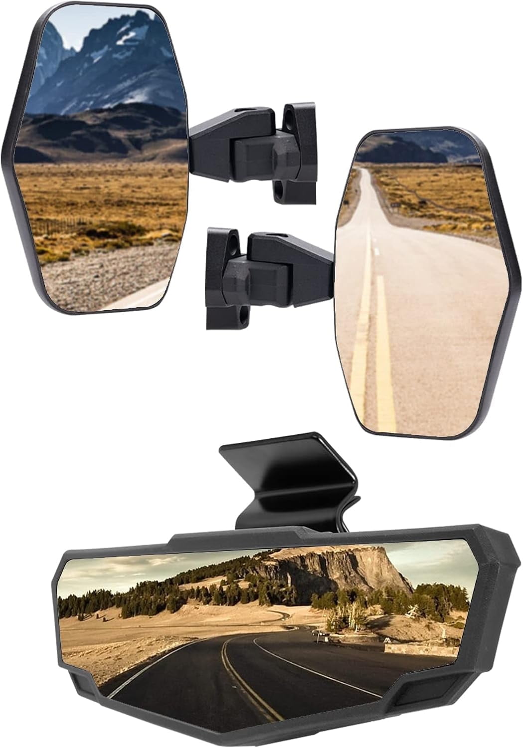 2024 UTV Side Mirrors For Can Am Defender HD Series Spring Back Feature - View #12