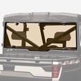 thumbnail image 2 of Kemimoto Dark Tint Rear Windshield For Polaris Ranger XP 1000 / Crew 2017-2025 – Heavy Duty Polycarbonate 2 of 6