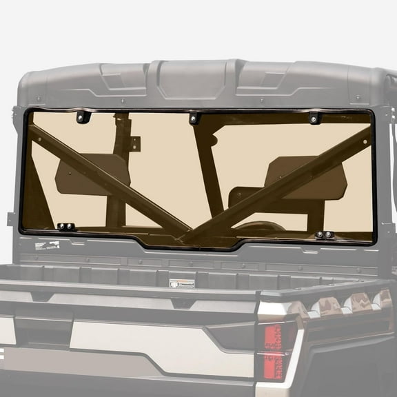 A & UTV PRO Rear Window Tinted for 2017-2025 Polaris Ranger XP 1000/Crew, 2020-2025 Ranger 1000/Crew, 2013-2019 Polaris Ranger XP 900/Crew, UTV Dark Back Windshield Accessories
