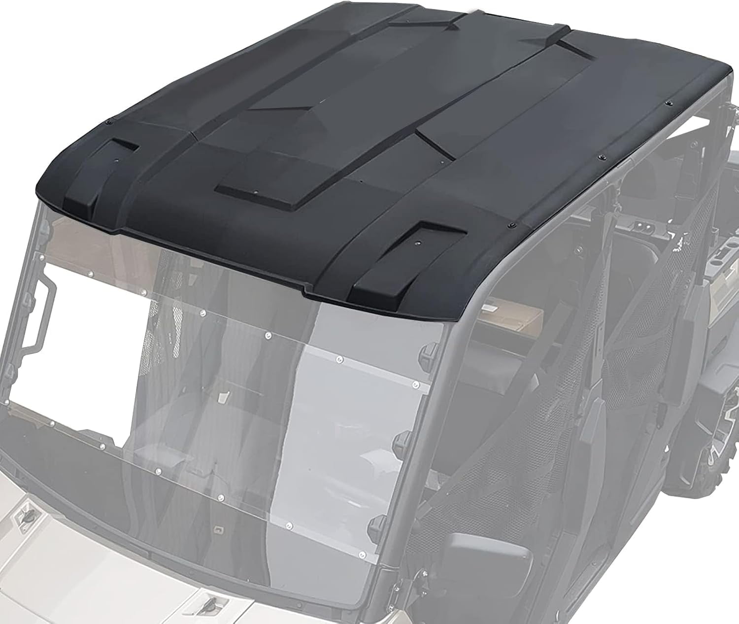 A & UTV PRO Roof Top for Polaris Ranger Crew XP 1000 900 2015-2023, Ranger Crew 900/570 Full-Size, 4-Piece Combination Poly Crew Sport Hard Roof Accessories, Replace OEM # 2889223, 4 Seater
