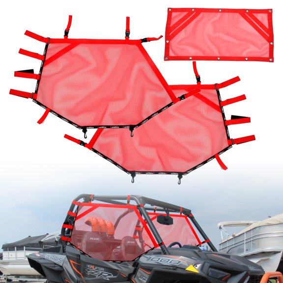 UTV RZR Accessory Window Shade Nets Left Right & Rear Window Shield Fit for Polaris RZR 1000 XP Turbo POLARI RZR 500 570 800 900