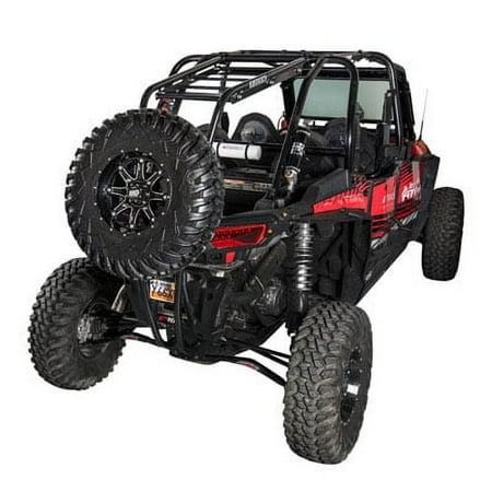 UTV Rear Bumper, Cargo Rack, and Spare Tire Carrier for Polaris RANGER RZR XP 4 1000 2014-2016