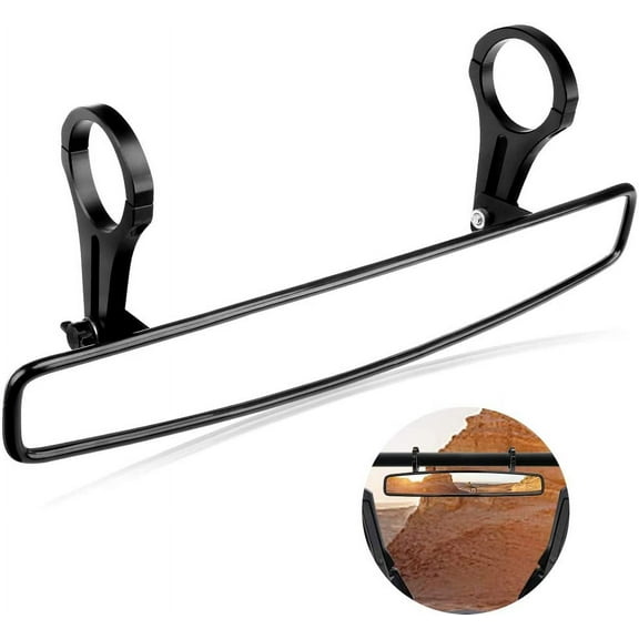 UTV RearView Mirror SXS UTV Mirror with 1.75" Clamps and Convex Design Compatible with Polaris RZR 800 900 1000 Turbo PRO XP, Pioneer 1000, Arctic Cat Wildcat(2023+)