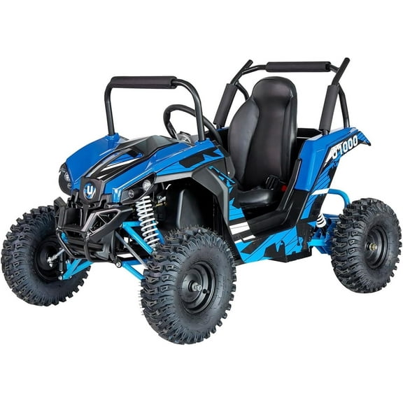 UTV Ride on Car (Large), 48V Shock Absorber Electric Vehicles with Disk Brake, Gear Switch, Steel Frame, Off-Road Tire, Flexible Seat Belt and Seat, Three-Speed Parental Limit-Lock Function