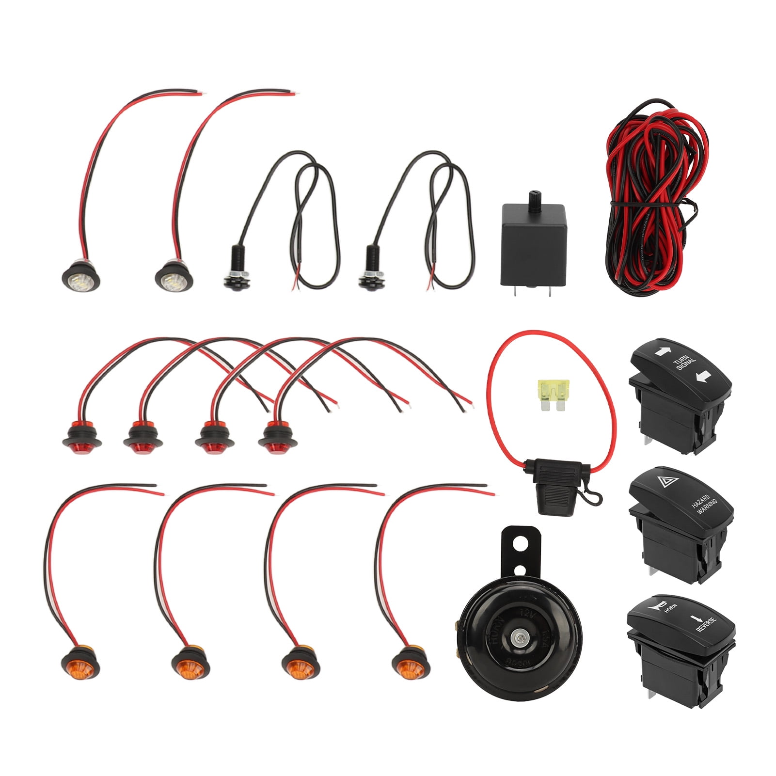  ATV UTV Turn Signal Kit With Turn Signal Rocker Switch