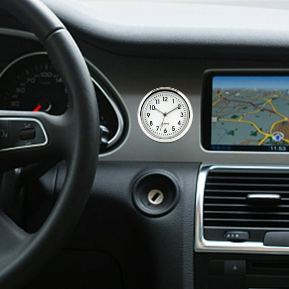 UTXQFD 4 Inch Dashboard Fluorescent Clock - Mini Car Clock - Attaches To The Dashboard Of A Car Or Truck And Has A Mini Car Clock .