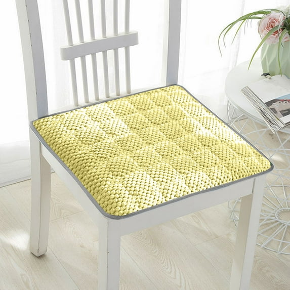 UTXQFD Dining Chair Seat Cushion Non-slip Kitchen Seat Cushion Washable Soft Thick Patio Cushion Large Wood Metal Conical Chair CushionNon-slip Chair Mat With Straps