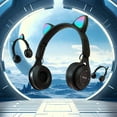 thumbnail image 1 of UTXQFD Fashionable And Cute Style Luminous Ear Head-mounted Bluetooth Headset, 1 of 9