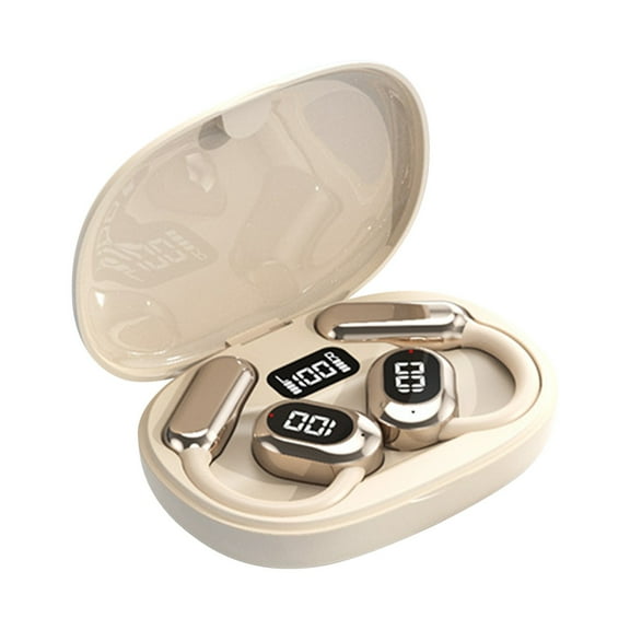 UTXQFD Wireless Earbuds,True Wireless Bluetooth 5.4 Earbuds,75H Playtime IPX7 Waterproof Headphones with LED Digital Display Noise Cancelling Mic in-Ear Earphone for iPhone Android