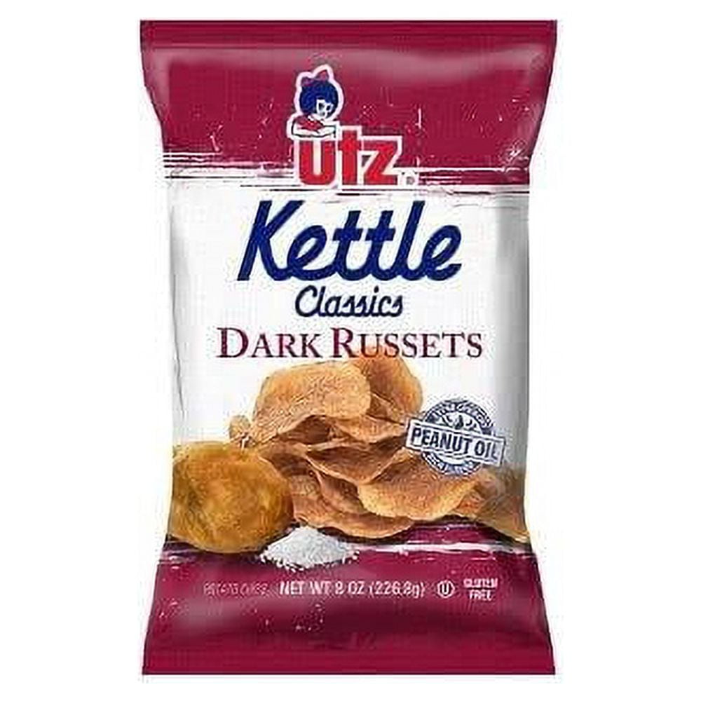 UTZ Kettle Classic Dark Russet Potato Chip 7.5 Oz, Value Pack Of 3