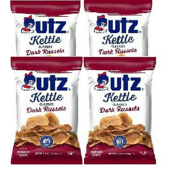 UTZ Kettle Classics Dark Russers Potato Chips 4 Pack