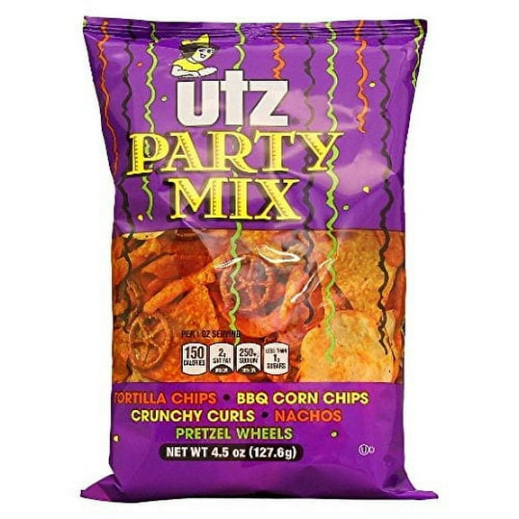 UTZ Party Mix, 4.5 Oz Bags (Pack of 4)