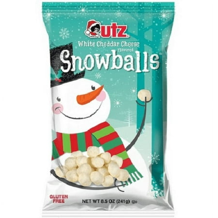 UTZ Snowballs White Cheddar Cheese Snacks, 3-Pack 8.5 oz. Bags