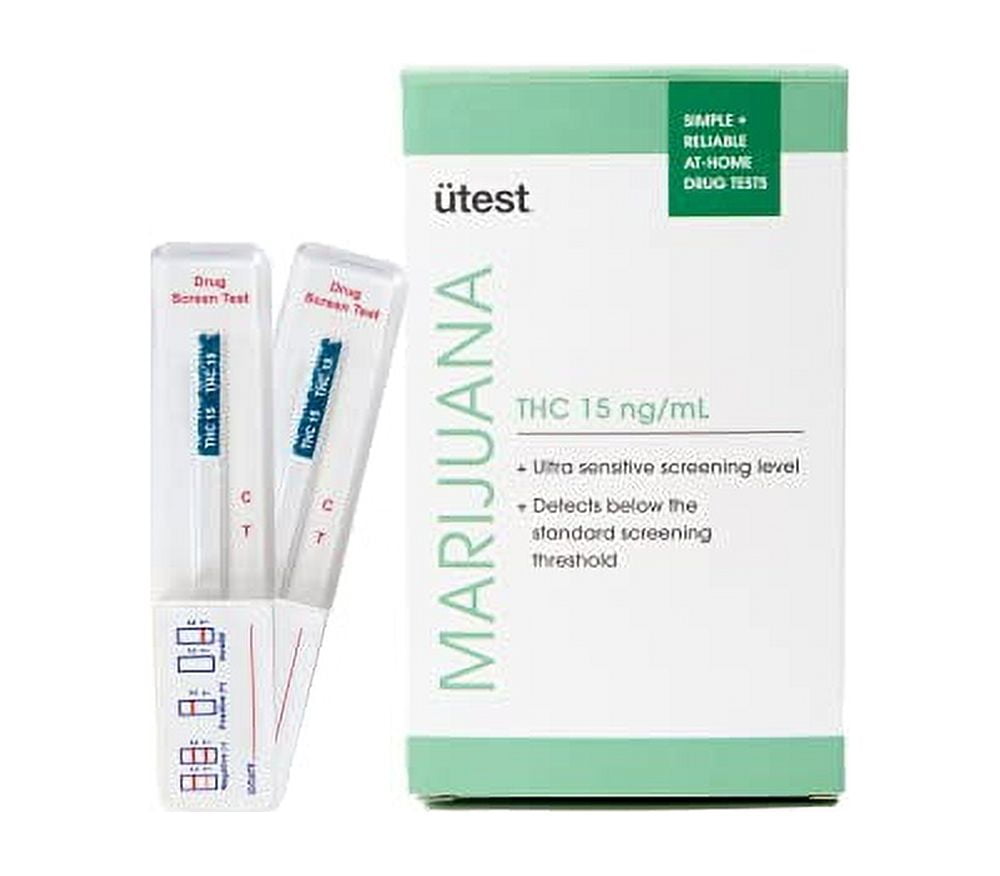 Will One Puff Of Weed Be Detected In Pee Test UTest Instant THC Home Drug Test | 15 ng/mL Single Panel Cannabis