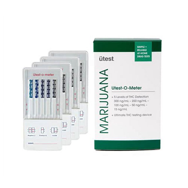 UTest OMeter 5 Level THC Home Drug Test Marijuana Urine Test Kit