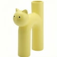 thumbnail image 1 of UU&T Cat Vase for Flowers, Ceramic Cat Vase for Table Centerpiece, Aesthetic Decoration for Home Office (Yellow), 1 of 8