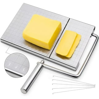 VEVOR Cheese Cutter with Wire 1 cm and 2 cm Cheeser Butter Cutting Blade  Replaceable Cheese Slicer Wire NLQPJRW61VV3169FIV0 - The Home Depot