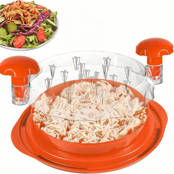 UU&T 9.9'' Chicken Shredder for Cooks, Manual Meat Shredding Tool with Anti-Slip Strip, Dishwasher Safe, BPA-Free