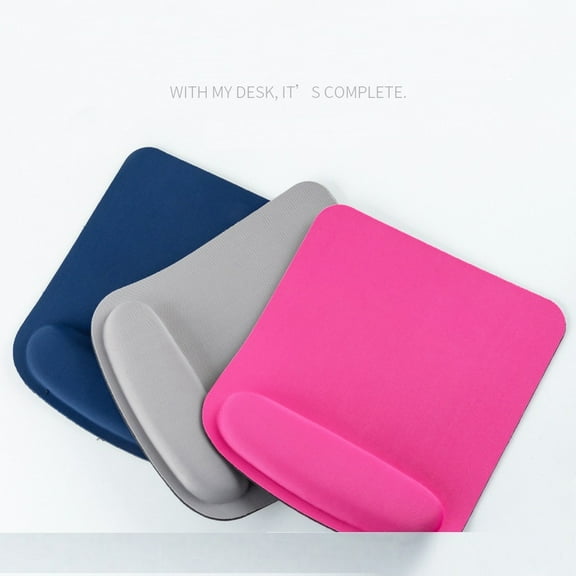 UU grey Mouse Pad Pads for Computers Sponge Nonslip with Wrist Rest Lightweight Mousepad Mat for Office Gaming Computer Laptop Pain Relief at Home Or Work