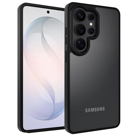 UUBOXS for Samsung Galaxy S26 Ultra Case, Military Grade Drop Protection, Heavy Duty Translucent Frosted Shockproof Protective Cover for Galaxy S26 Ultra, Black
